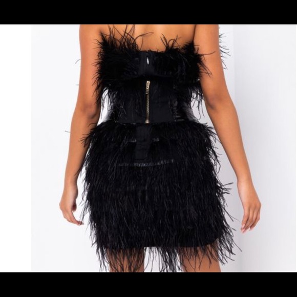 The Feather Mini Dress - Picture 3 of 4